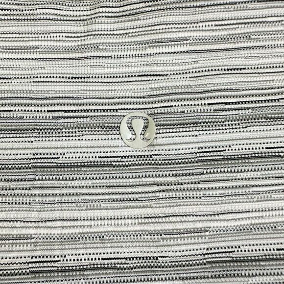 Lululemon High Times Pant Zip Leg Women's 6 Cyber Stripe White / Silver Fox Yoga - Picture 3 of 6